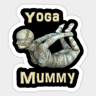 Yoga Mummy Bow Pose Sticker